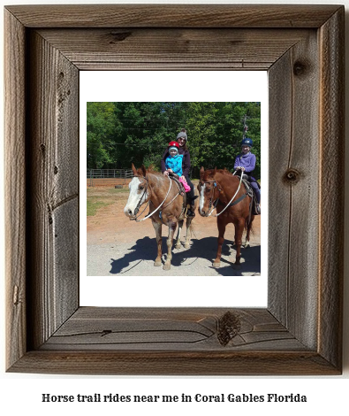 horse trail rides near me in Coral Gables, Florida